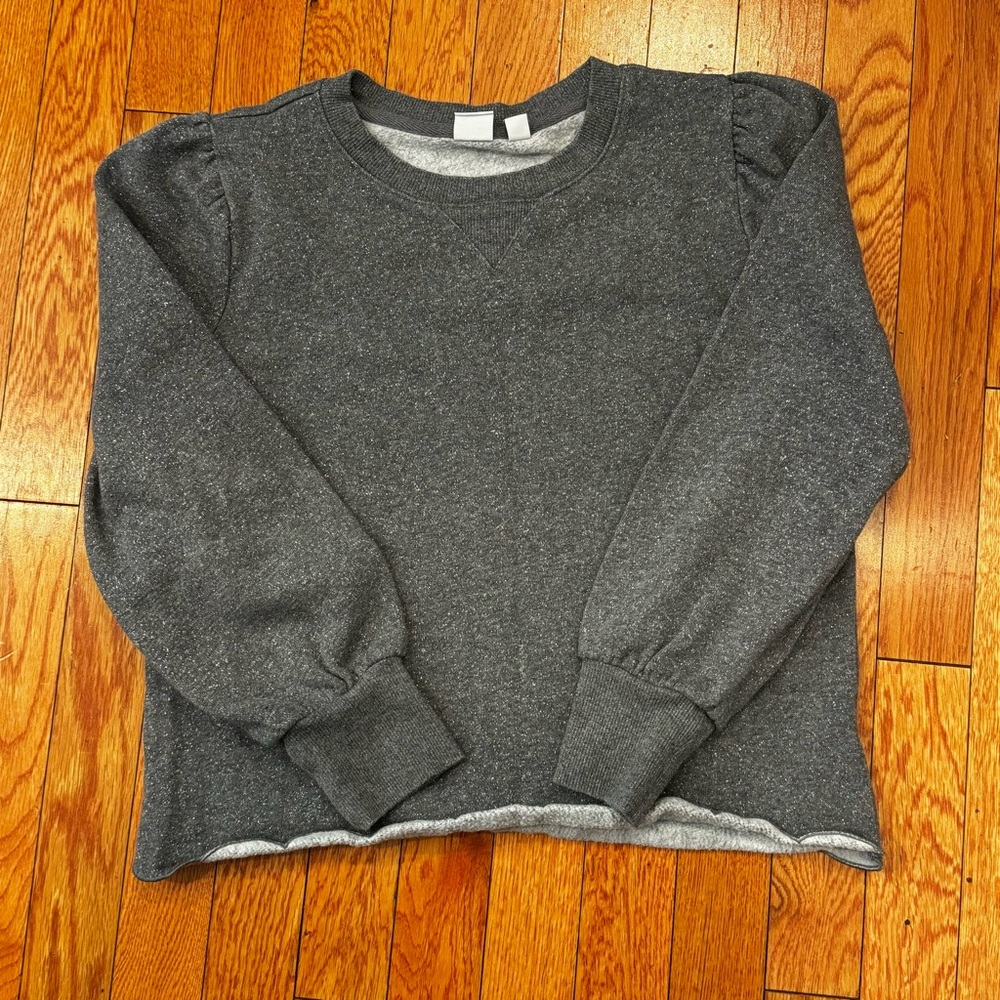 Gap kids girls grey sparkled sweatshirts size XXL